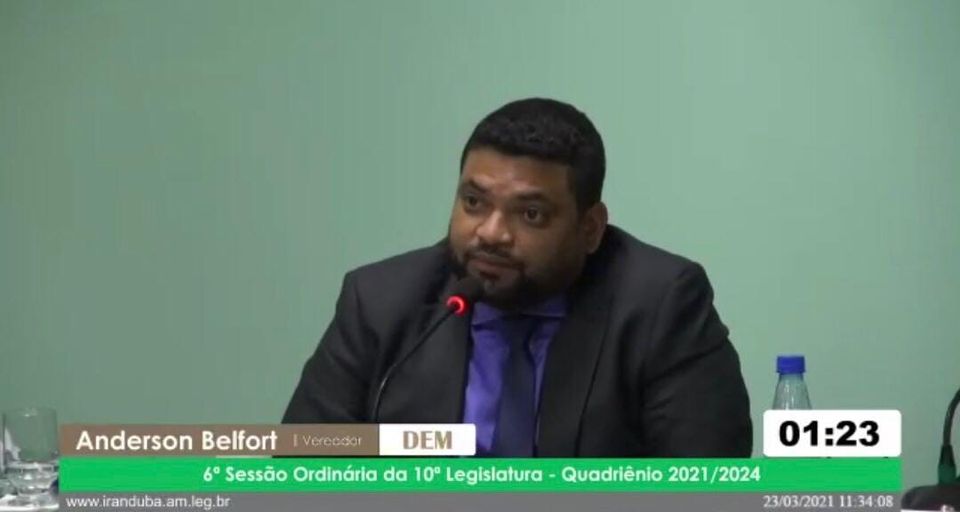 Vereador Anderson Belfort solicita limpeza das caixas d’água da Comunidade do Ariaú.